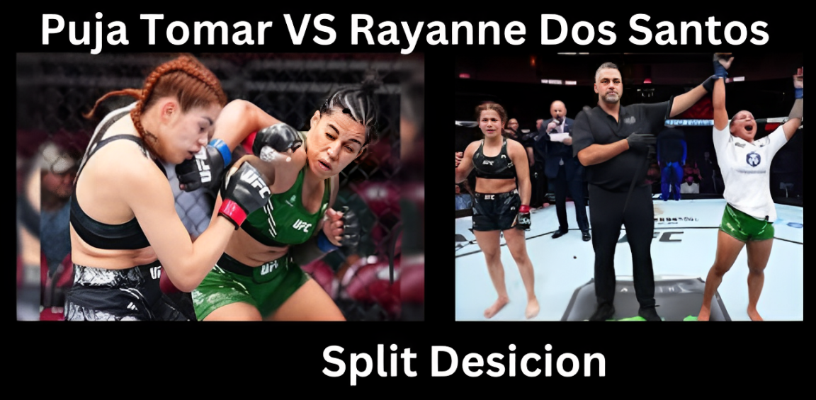 Fight Between Indian Puja Tomar and Brazilian Fighter Rayanne Dos Santos