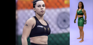 Fight Between Indian Puja Tomar and Brazilian Fighter Rayanne Dos Santos